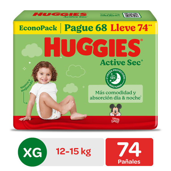 Pañal Huggies Active Sec BigPack THA